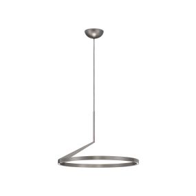 Nova Luce Tilia - Hängelampe - Ø 60 x 250 cm - 31W dimmbar LED inkl. - nebliges nickel