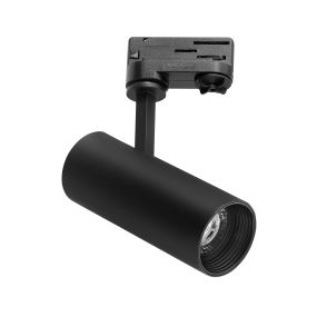 Nova Luce Track - 3-Phasen-Schienensystem - Ø 6,1 x 21 cm - 12W LED inkl. - schwarz - weiße Lichtfarbe