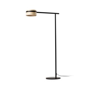 Faro Loop - Stehleuchte - 125 cm - 7W dimmbare LED inkl - schwarz und hellbraun