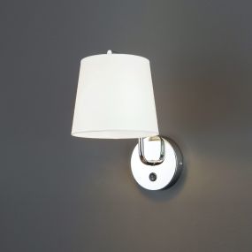 Maxlight Chicago - Wandleuchte - 20 x 29 x 32 cm - Chrom und Weiß