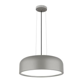 Nova Luce Perleto - Pendelleuchte - Ø 48 x 133 cm - grau