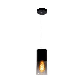 Lucide Zino - Hängeleuchte - Ø 10 x 153 cm - schwarz geräuchert