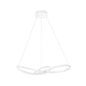 Nova Luce Fusion - Hängeleuchte - Ø 72 x 150 cm - 53W LED inkl - weiß