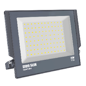 Century Italia Sirio Slim - Scheinwerfer - 27 x 2,9 x 23 cm - 70W LED inkl. - IP66 - grau