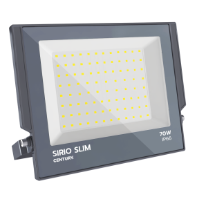 Century Italia Sirio Slim - Scheinwerfer - 27 x 2,9 x 23 cm - 70W LED inkl. - IP66 - grau