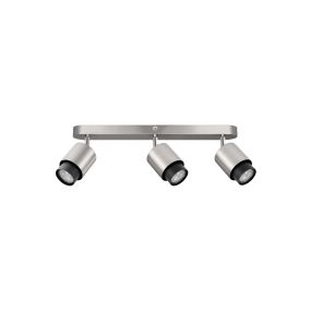 Nova Luce Ison - Aufbaustrahler 3L - 58 x 17 x 14 cm - Satin Nickel