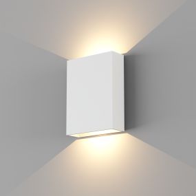 Artdelight Memphis – wandleuchte –  4 x 12 x 16 cm – 6W LED inkl. – IP65 – weiß