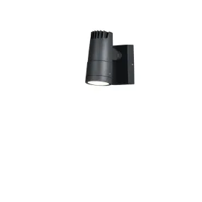 Konstsmide Andria – außenwandleuchte – 7 x 13,5 x 15 cm – 9W LED inklusive – IP54 – anthrazit