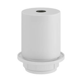 Creative Cables - E27-Fassung mit Kabelclip - Ø 5,6 x 5,1 cm - weiß
