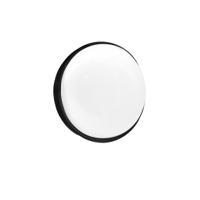 Century Italia Simply - Wand-/Deckenleuchte - Ø 16,6 x 6,3 cm - 16W LED inkl. - IP65 - schwarz