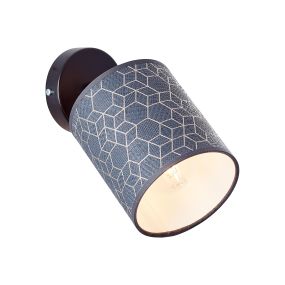 Brilliant Galance - Wandspot - 13 x 24 x 23 cm - schwarz