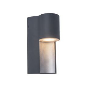 Lutec Urban - Außenwandleuchte - 12,4 x 9,2 x 22 cm - IP54 - dunkelgrau