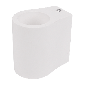 Elmark - Gips-Wandanbauleuchte - 7 x 10 x 10 cm - weiß