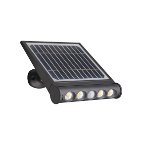 Century Italia Genius - solarbetriebener Strahler - 26,8 x 7,6 x 21,4 cm - 8W LED inkl. - IP65 - schwarz