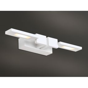 Maxlight Rico - Wandleuchte - 35 x 8 x 4 cm - 2 x 3W LED inkl. - weiß