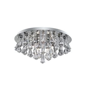 Searchlight Hanna - Deckenleuchte - Ø 45 x 20 cm - Chrom