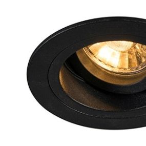 Zuma Line Chuck DL round Next - Einbaustrahler - Ø 92 mm, Ø 80 mm Einbaugröße - schwarz