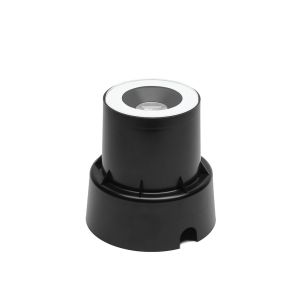 Konstsmide Hip - Bodenstrahler für den Außenbereich - Ø 13,5 x 14,5 cm - 6W LED inkl. - IP65 - schwarz