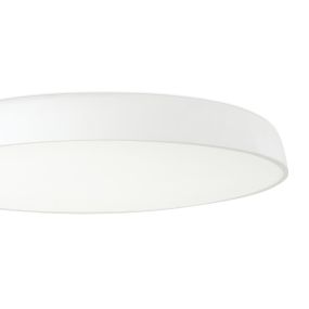 Faro Mega - Deckenleuchte - Ø 75 x 11 cm - 52W dimmbare LED inkl. - matt weiß