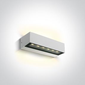 ONE Light Linear Outdoor Series Double Sided - Wandleuchte - 22,2 x 7 x 5 cm - 2 x 6W LED inkl. - IP65 - weiß