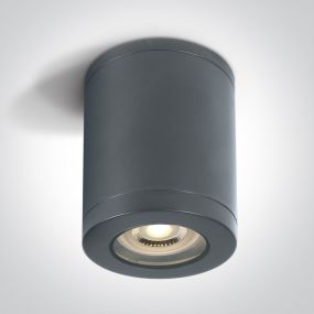 ONE Light GU10 Outdoor Cylinder Lights - Aufbaustrahler 1L - Ø 9 x 14 cm - IP65 - anthrazit
