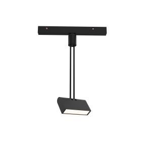 Nova Luce Planet 24V - Lichtpunkt Magnetschienensystem - 10,4 x 2,2 x 31,2 cm - 6W LED inkl. - Sand schwarz