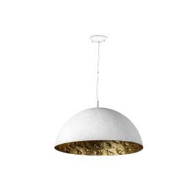 Faro Magma - Hängeleuchte - Ø 70 x 32,5 cm - weiß und gold