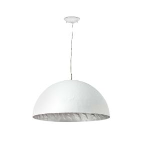 Faro Magma - Hängeleuchte - Ø 70 x 32,5 cm - weiß und silber