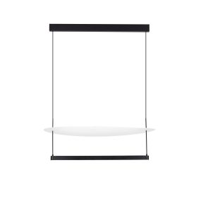 Nova Luce Diona - Hängelampe - Ø 80 x 160 cm - 55W dimmbar LED incl. - sand schwarz und weiß