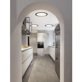 Nova Luce Perfect Profile Trimless - Einbaustrahler - Ø 1045 mm, 1030 mm Einbaumaß - 120W dimmbare LED inkl. - 3000K - schwarz
