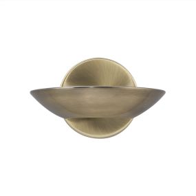 Searchlight Wall - Wandleuchte - 17 x 11 cm - 8W LED inkl - Messing antik