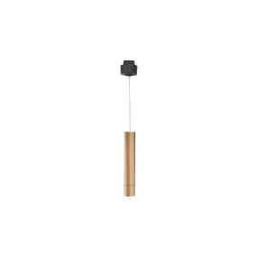 Nova Luce Buxton L - Hängeleuchte für Magnetschienensystem - 3,2 x 3,2 x 150 cm - 10W dimmbare LED inkl. - gold
