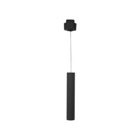 Nova Luce Buxton L - Pendelleuchte für Magnetschienensystem - 3,2 x 3,2 x 150 cm - 10W dimmbare LED inkl. - Sand schwarz