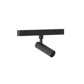 Nova Luce Buxton L - Strahler für Magnetschienensystem - 24,5 x 3 x 15,1 cm - 10W dimmbare LED inkl. - Sand schwarz