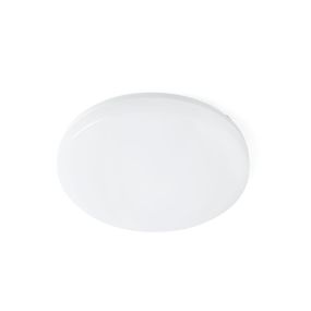 Faro Sun - Deckenleuchte - Ø 28 x 5 cm - 18W dimmbare LED inkl - IP54 - matt weiß