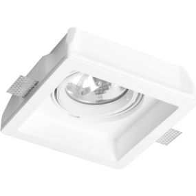 Nova Luce Vitale - Einbaustrahler - 210 x 210 mm, 215 x 215 mm Einbaumaß - weißer Putz