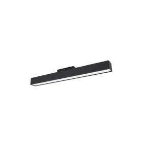 Nova Luce Buxton L - magnetische Schienensystemleuchte - 40,2 x 3,5 x 5,2 - 22W dimmbare LED inkl. - warmweiße Lichtfarbe - schwarz