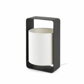 Faro Lula - Tischleuchte - 16 x 15 x 27 cm - schwarz und weiß