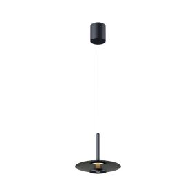 Artdelight Madison – pendelleuchte – Ø 22 x 200 cm – 11W dimmbares LED inklusive – IP20 – schwarz und rauchglas