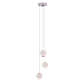 Maxlight Nobile - Hängeleuchte -Ø 18 x 160 cm - 3 x 6W LED inkl. - Chrom