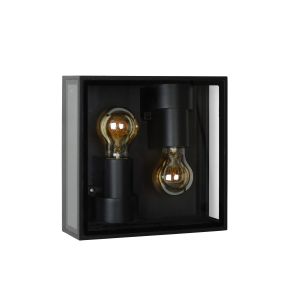 Lucide Dukan - Decken-/Wandleuchte - 22 x 8,7 x 22 cm - IP65 - schwarz