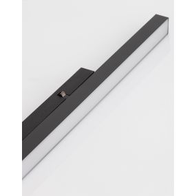 Nova Luce Planet 48V - Leuchte für Magnetprofilsystem - 50 x 3 cm - 13W dimmbare LED inkl. - sandschwarz