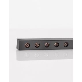 Nova Luce Planet 48V - Leuchte für Magnetprofilsystem - 100 x 3 cm - 13W dimmbare LED inkl. - sandschwarz