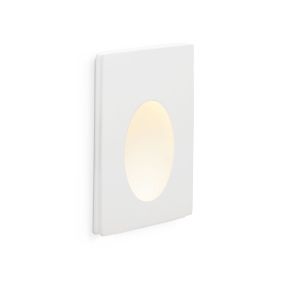 Faro Plas - Einbaustrahler - 165 x 100 mm, 175 x 110 mm Einbaumaß - inkl. 1W LED - mattweiß