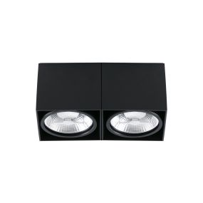 Faro Tecto QR111 - Deckenleuchte - 27 x 13,5 x 12 cm - mattschwarz
