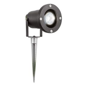 Searchlight Spikey II - Bodenstrahler auf Erdspieß - 13 x 29 cm - 50W LED inkl - IP65 - schwarz