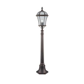 Searchlight Capri - Lampenmasten - Ø 26 x 130 cm - IP23 - rustikal braun