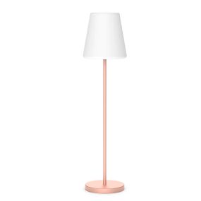 New Garden Lola slim 180 - wiederaufladbare Stehleuchte mit Solarpanel - RGB+W - Ø 44 x 177 cm - 6.5W dimmbare LED inkl. - IP65 - rose gold