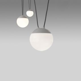 Faro Mine - Pendelleuchte 3L - weiß matt - Glas