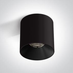 ONE Light Wall & Ceiling LED - Aufbaustrahler 1L - Ø 12 x 12 cm - 25W LED inkl. - schwarz